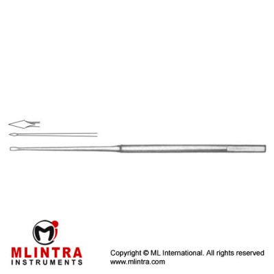 Buckingham Chisel Stainless Steel, 18 cm - 7" Tip Size 1.0 mm